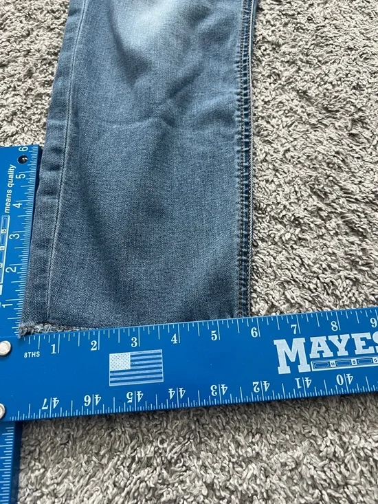 7 For All Mankind JEN 7 Women’s Cropped Skinny Jeans Blue Stretchy Denim Size 10 - Picture 9 of 9